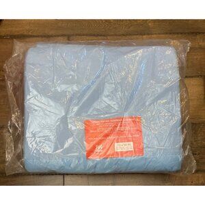 Vintage Bibb Company Blanket Nylon Trim Twin Double Still Sealed Blue
